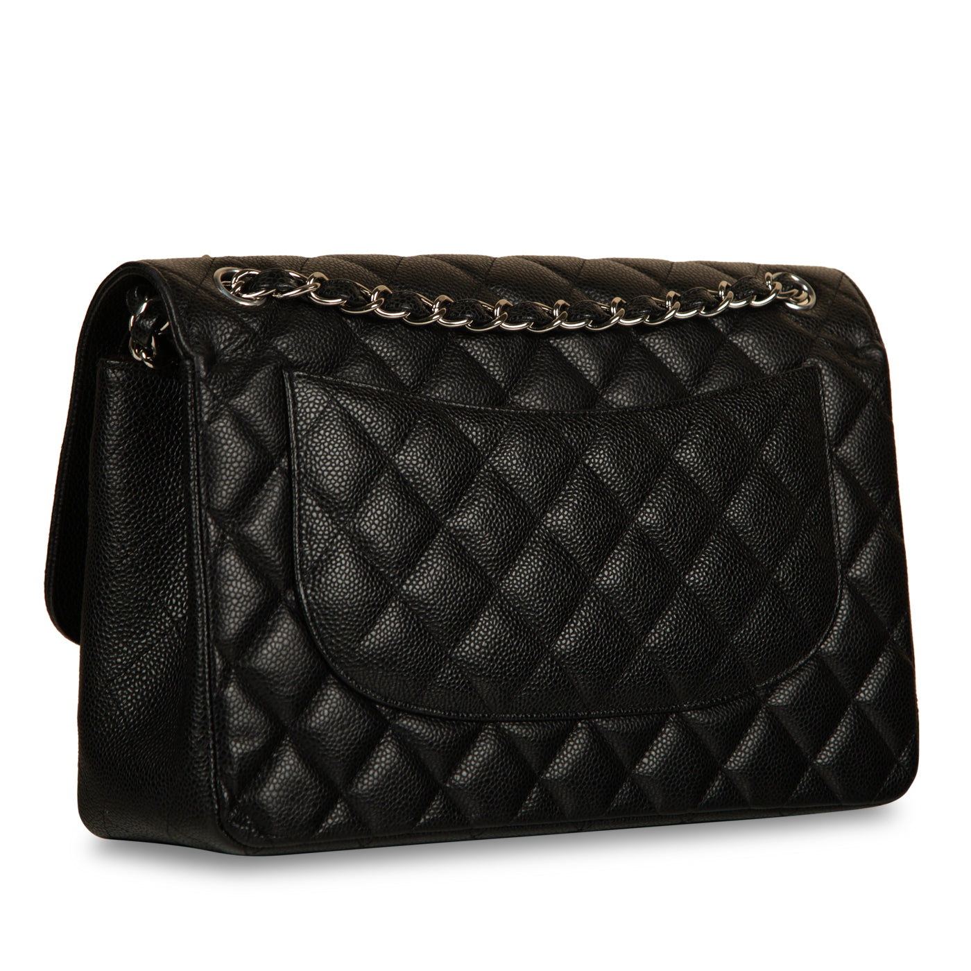 Chanel Classic Flap Caviar Black Shoulder Bag Style 25