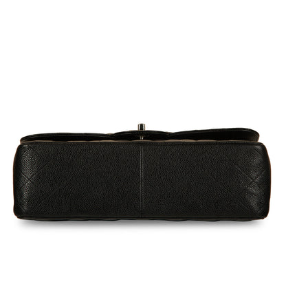 Chanel Classic Flap Caviar Black Shoulder Bag Style 25