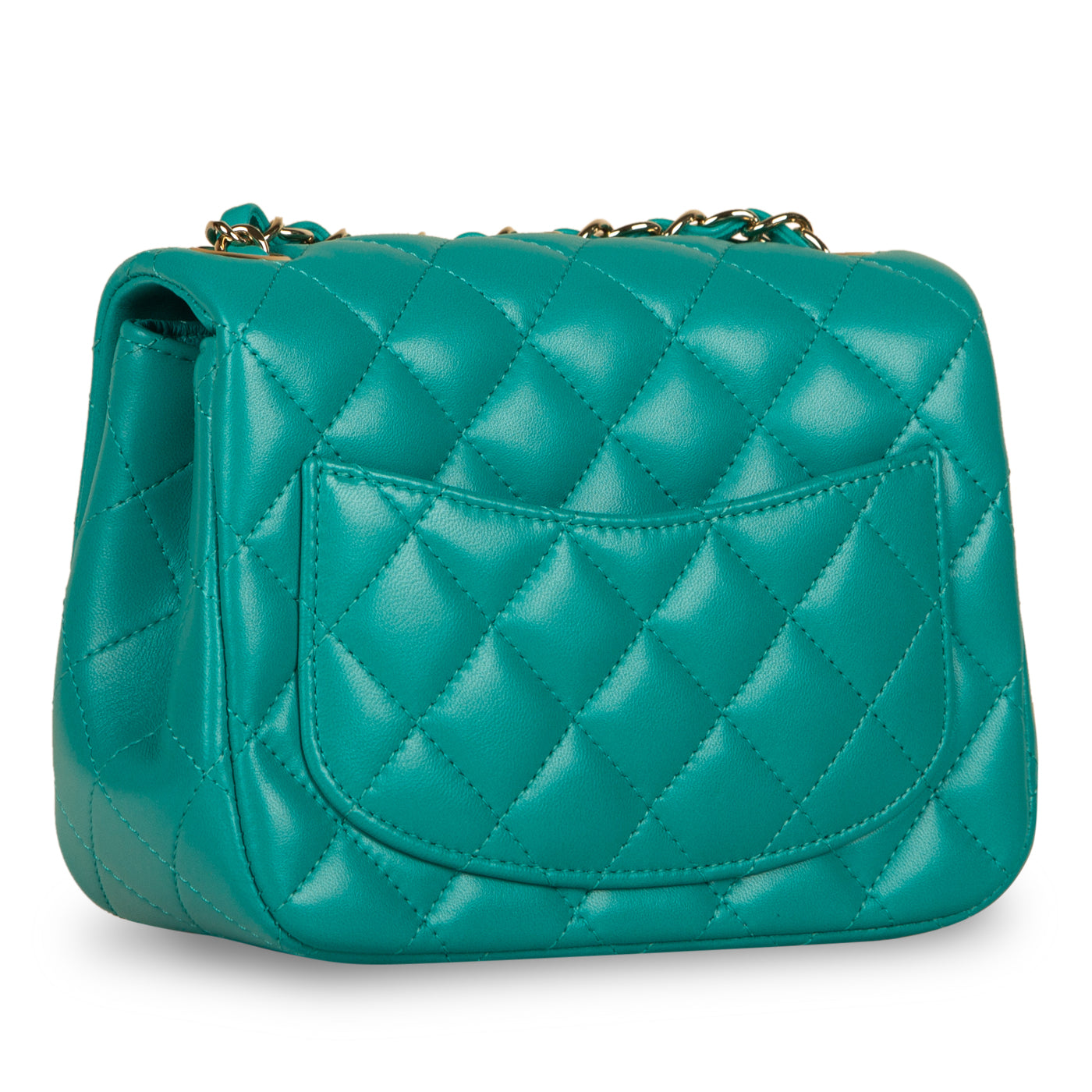 Chanel Classic Flap Lambskin Gold Shoulder Bag Style 95