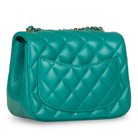 Chanel Classic Flap Lambskin Gold Shoulder Bag Style 95