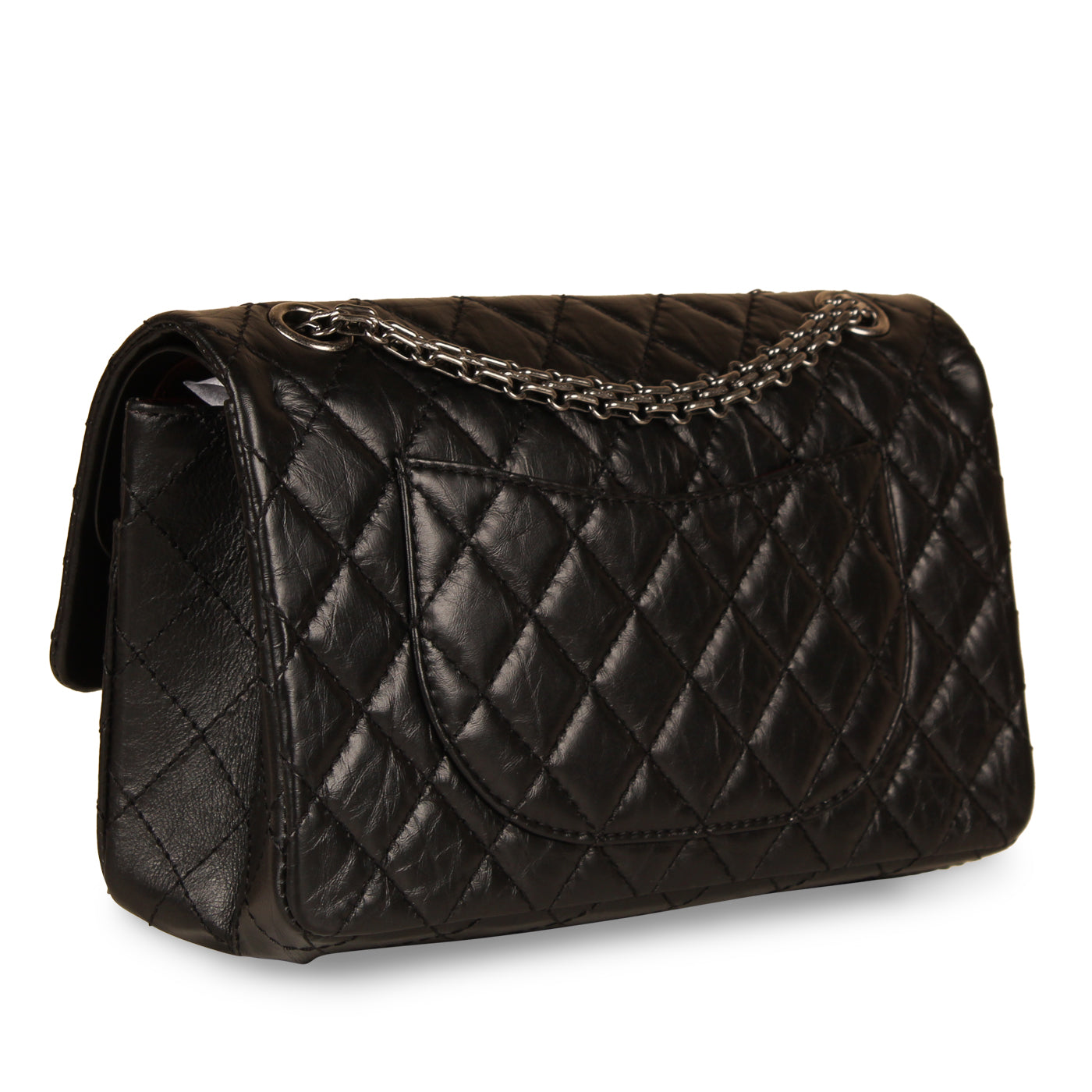 Chanel Classic Flap Calfskin Black Shoulder Bag Style 11