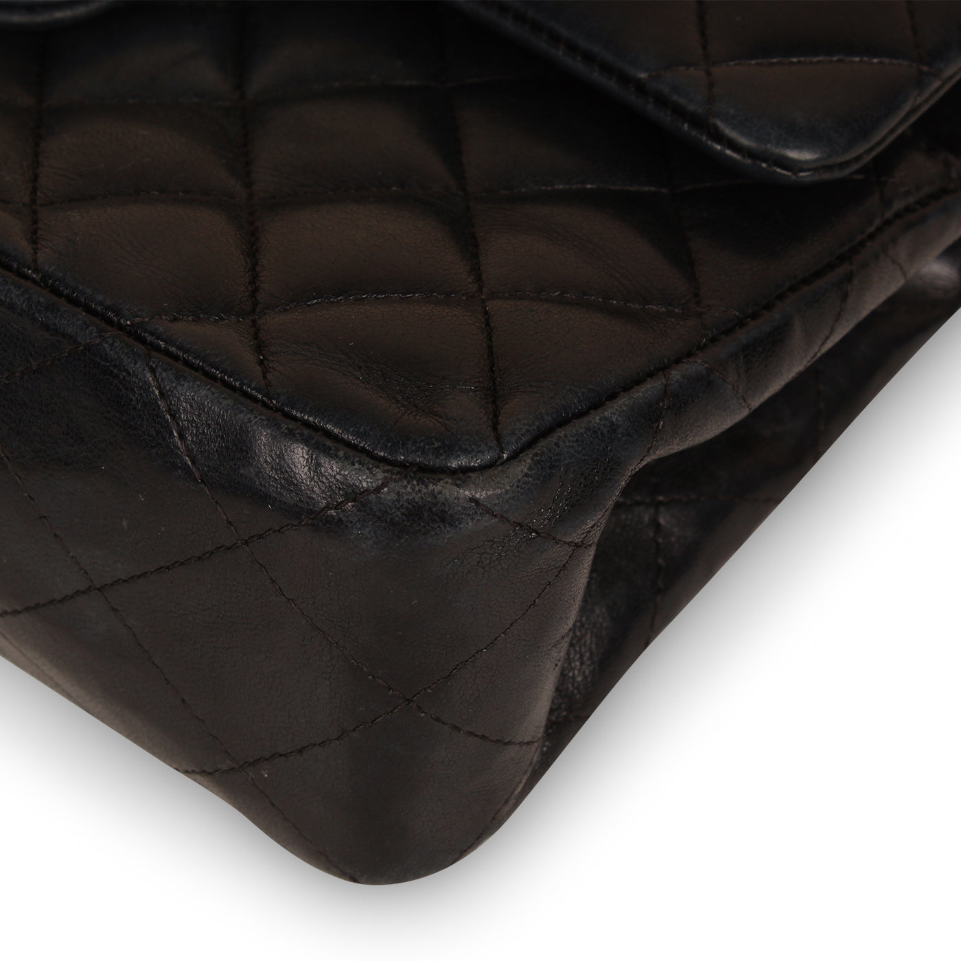 Chanel Classic Flap Lambskin Black Shoulder Bag Style 259