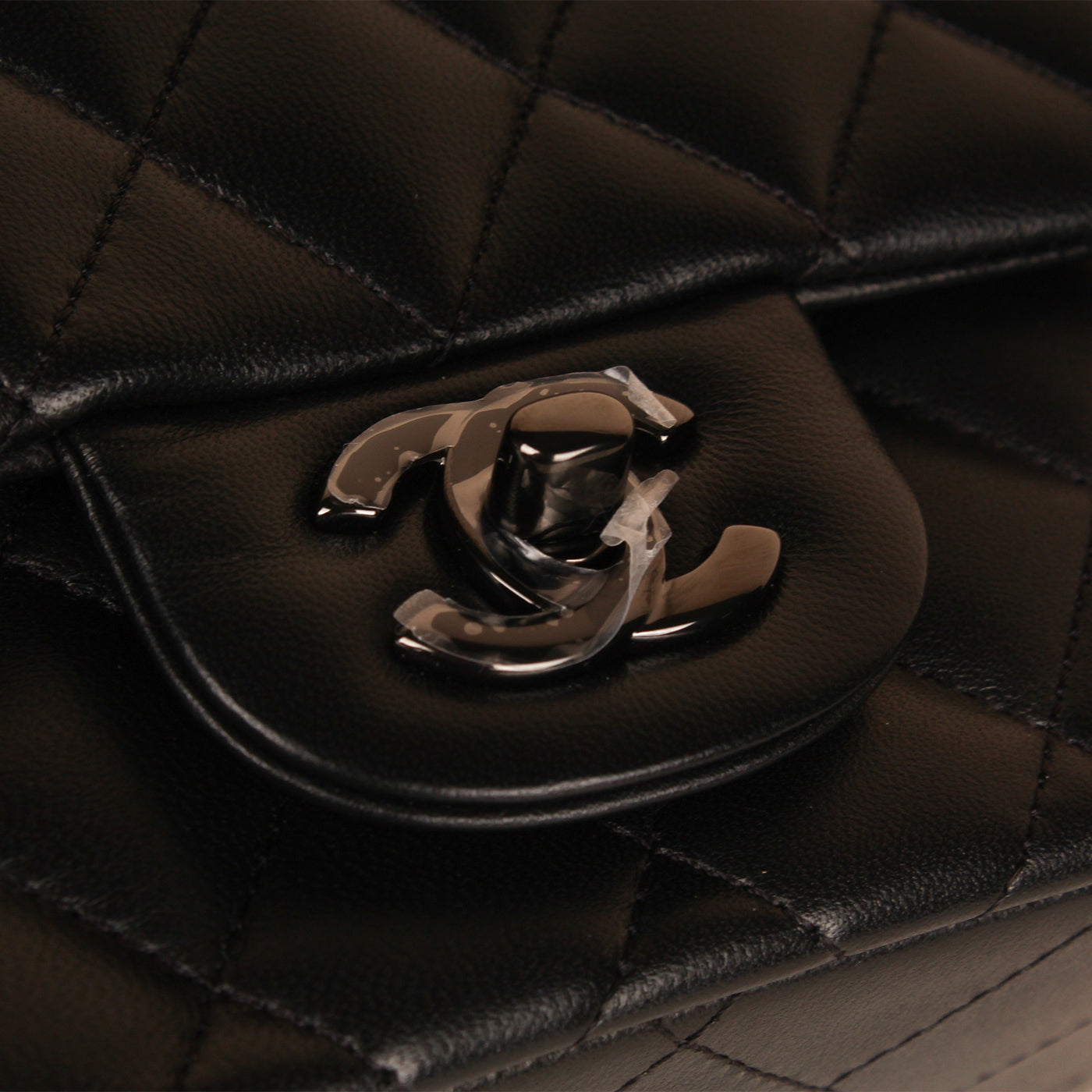 Chanel Classic Flap Lambskin Black Shoulder Bag Style 224
