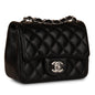 Chanel Classic Flap Lambskin Black Shoulder Bag Style 225