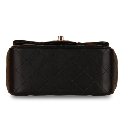 Chanel Classic Flap Lambskin Black Shoulder Bag Style 225