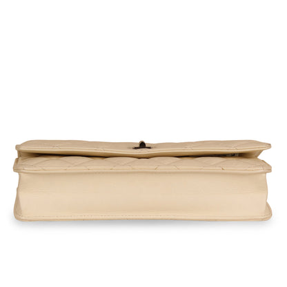 Chanel Classic Flap Calfskin Beige Crossbody