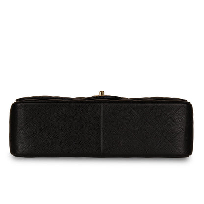 Chanel Classic Flap Caviar Black Shoulder Bag Style 23