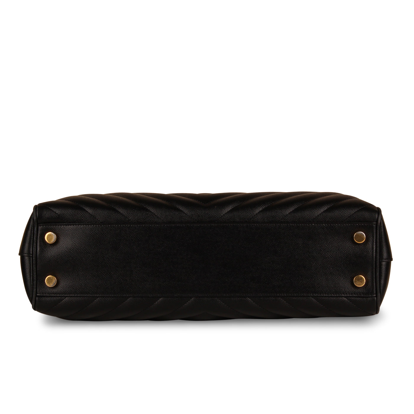 Saint Laurent Cassandre Leather Black Tote Bag