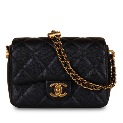 Chanel Classic Flap Caviar Black Shoulder Bag Style 3