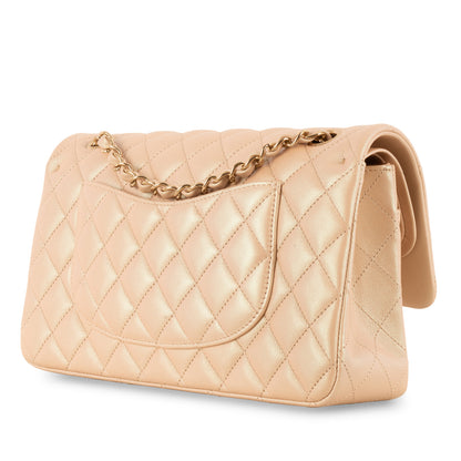 Chanel Classic Flap Lambskin Gold Shoulder Bag Style 36
