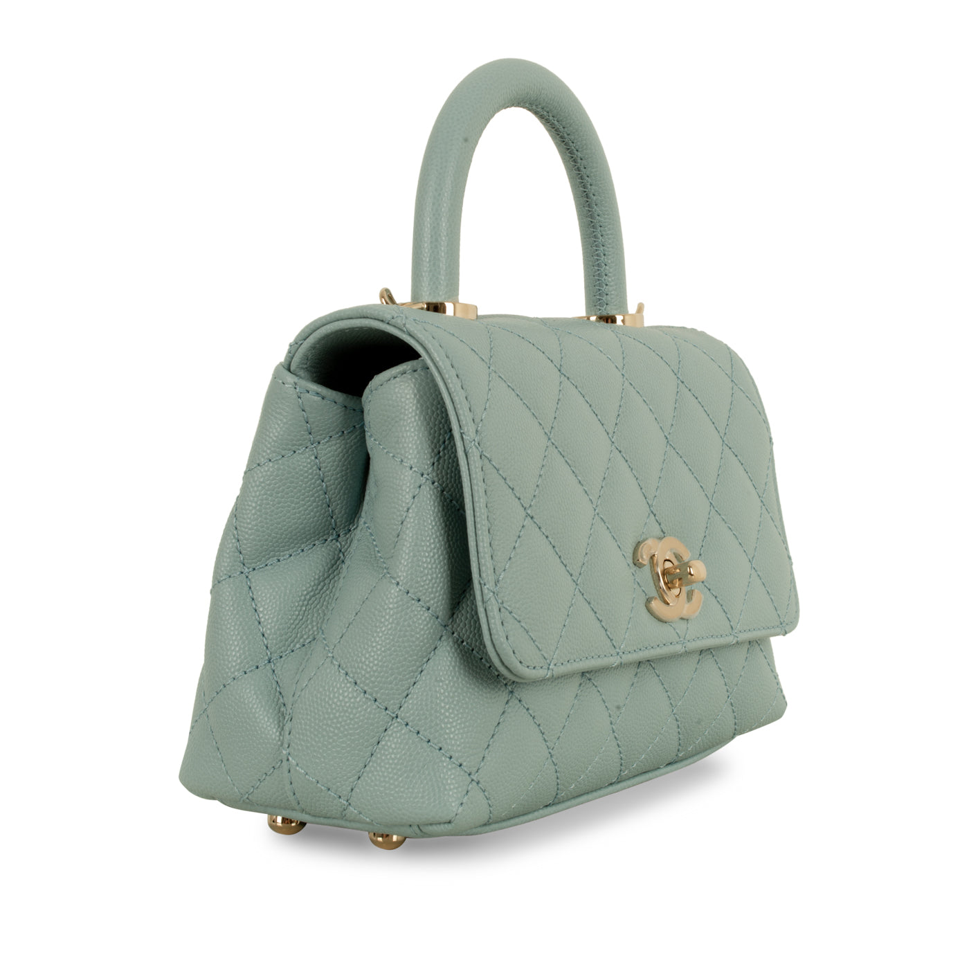 Chanel Coco Handle Caviar Gold Shoulder Bag Style 4