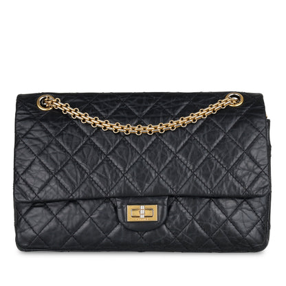 Chanel Classic Flap Calfskin Black Shoulder Bag Style 3