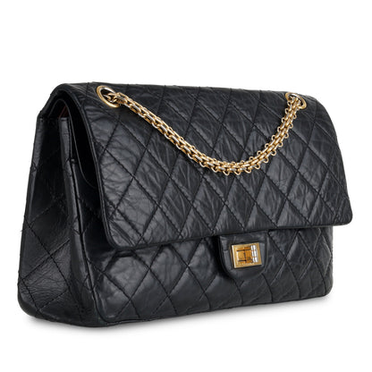 Chanel Classic Flap Calfskin Black Shoulder Bag Style 3