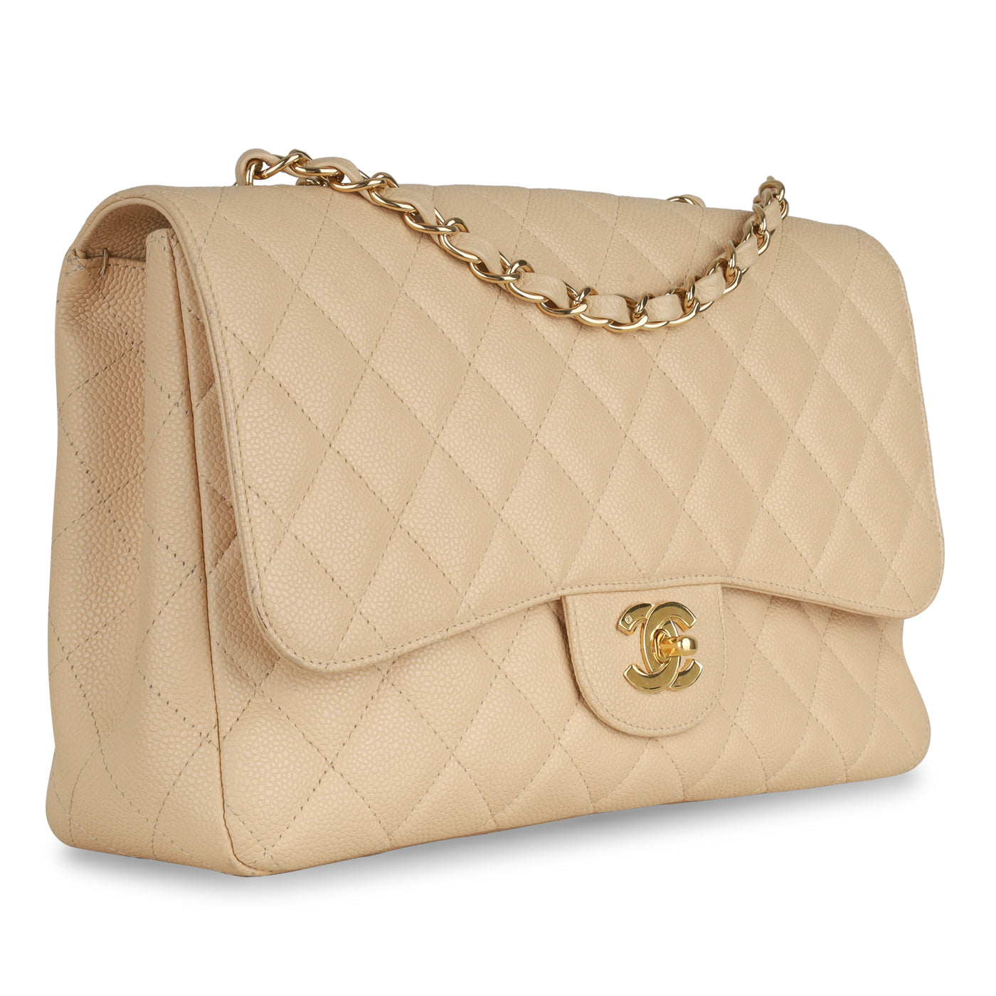 Chanel Classic Flap Caviar Gold Shoulder Bag Style 8