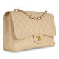 Chanel Classic Flap Caviar Gold Shoulder Bag Style 8