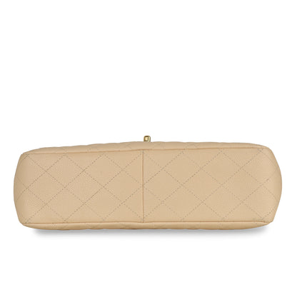 Chanel Classic Flap Caviar Gold Shoulder Bag Style 8