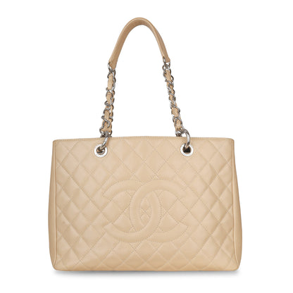 Chanel Shopping Tote Caviar Silver Tote Bag Style 2