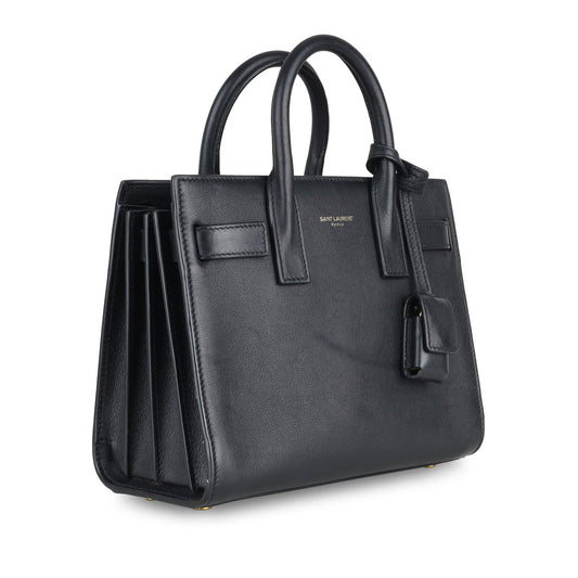 Saint Laurent Sac De Jour Calfskin Black Handbag Style 2