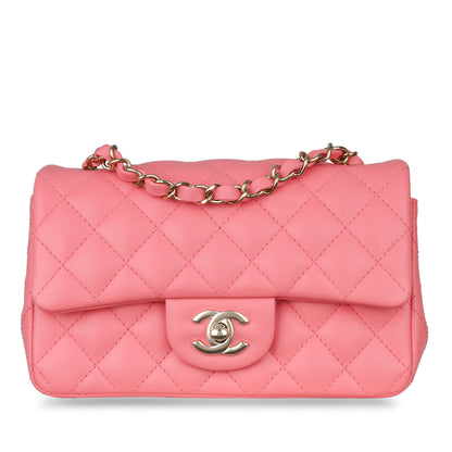 Chanel Classic Flap Lambskin Gold Shoulder Bag Style 78