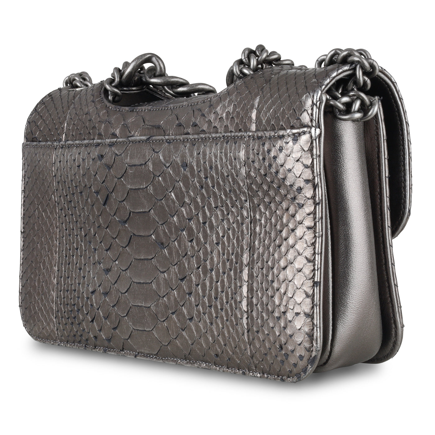 Chanel Python Flap Bag - Metallic