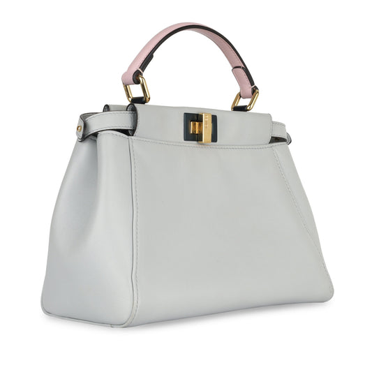 Fendi Peekaboo Leather Red Handbag Style 47