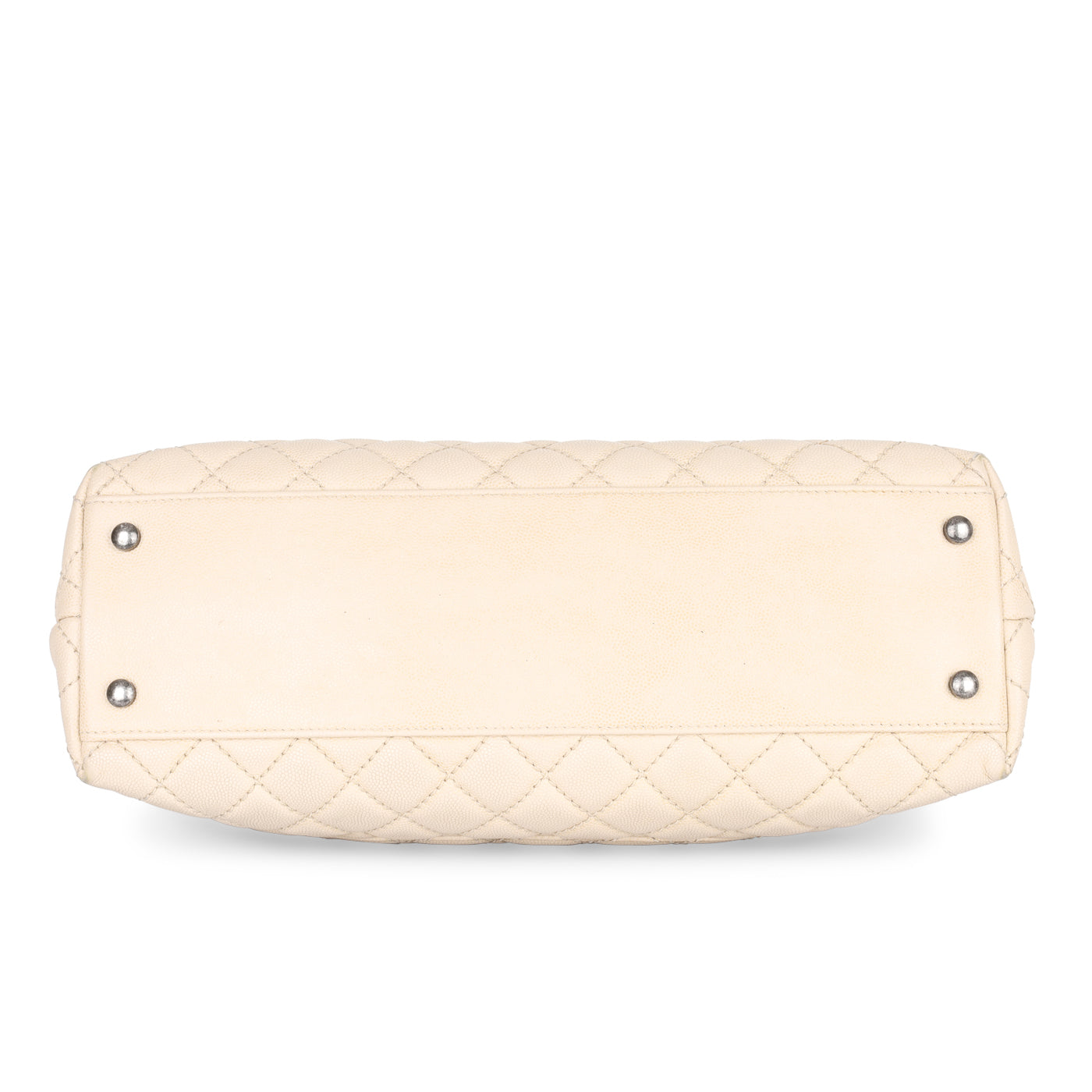 Chanel Coco Handle Caviar Cream Shoulder Bag