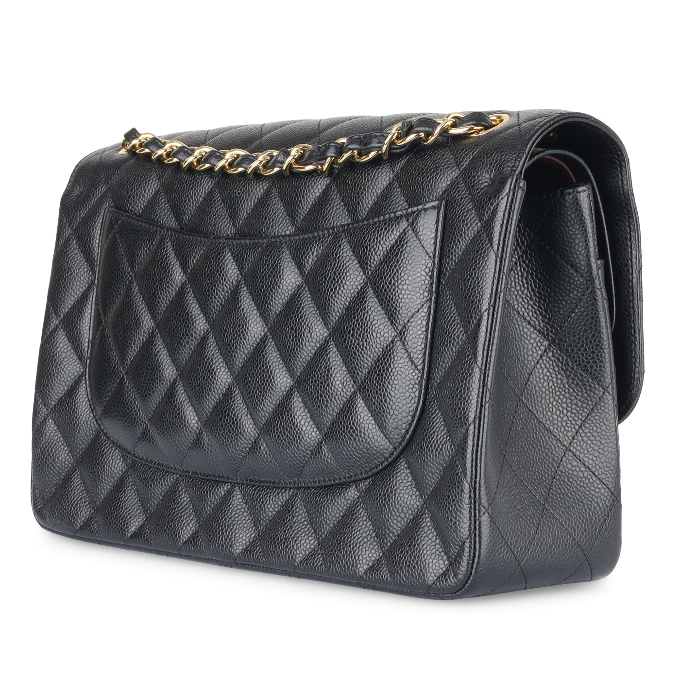 Chanel Classic Flap Caviar Black Shoulder Bag Style 17
