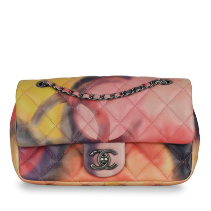 Chanel Classic Flap Lambskin Black Shoulder Bag Style 297
