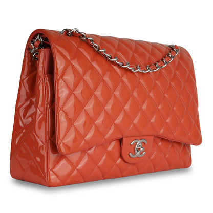 Chanel Classic Flap Caviar Silver Shoulder Bag Style 9