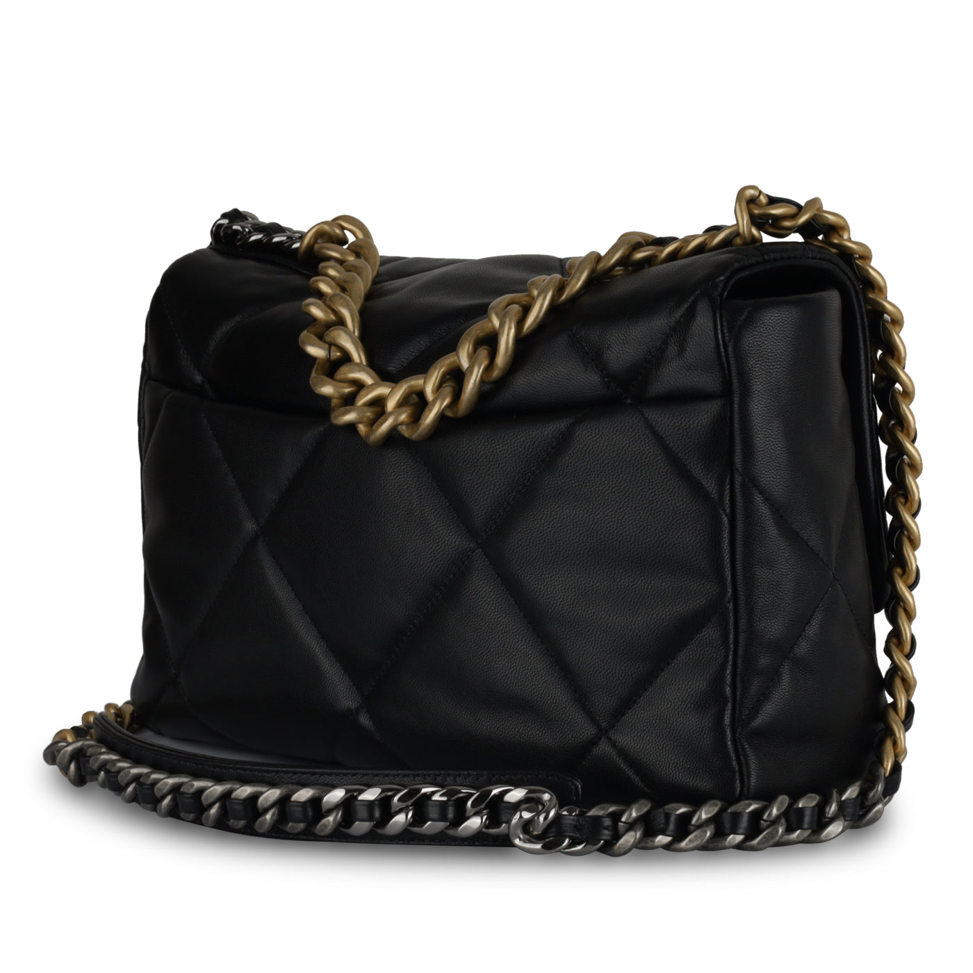 Chanel Chanel 19 Lambskin Black Shoulder Bag Style 21