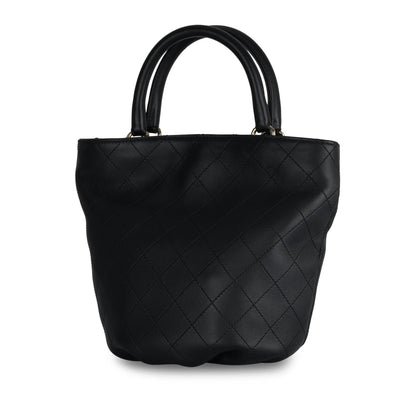Chanel Lambskin Black Tote Bag Style 2