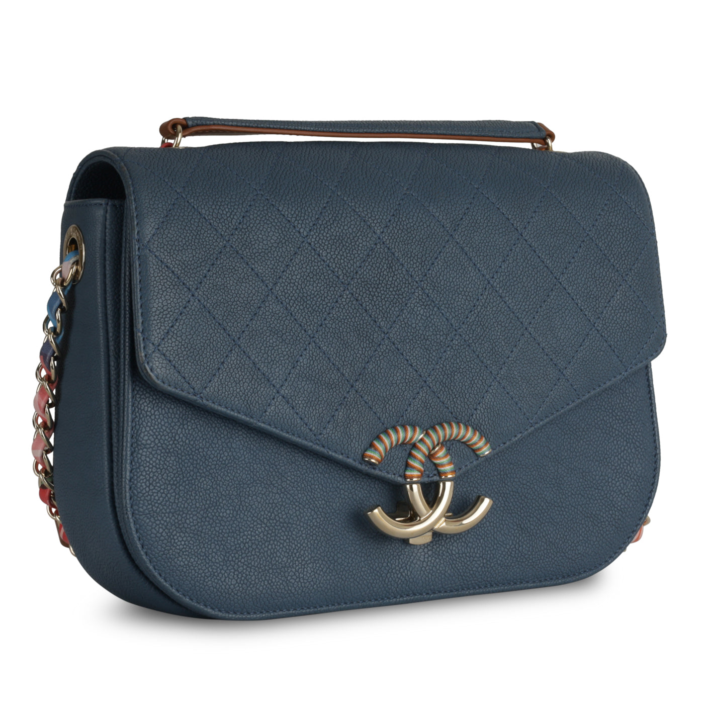 Chanel Classic Flap Caviar Gold Shoulder Bag Style 40