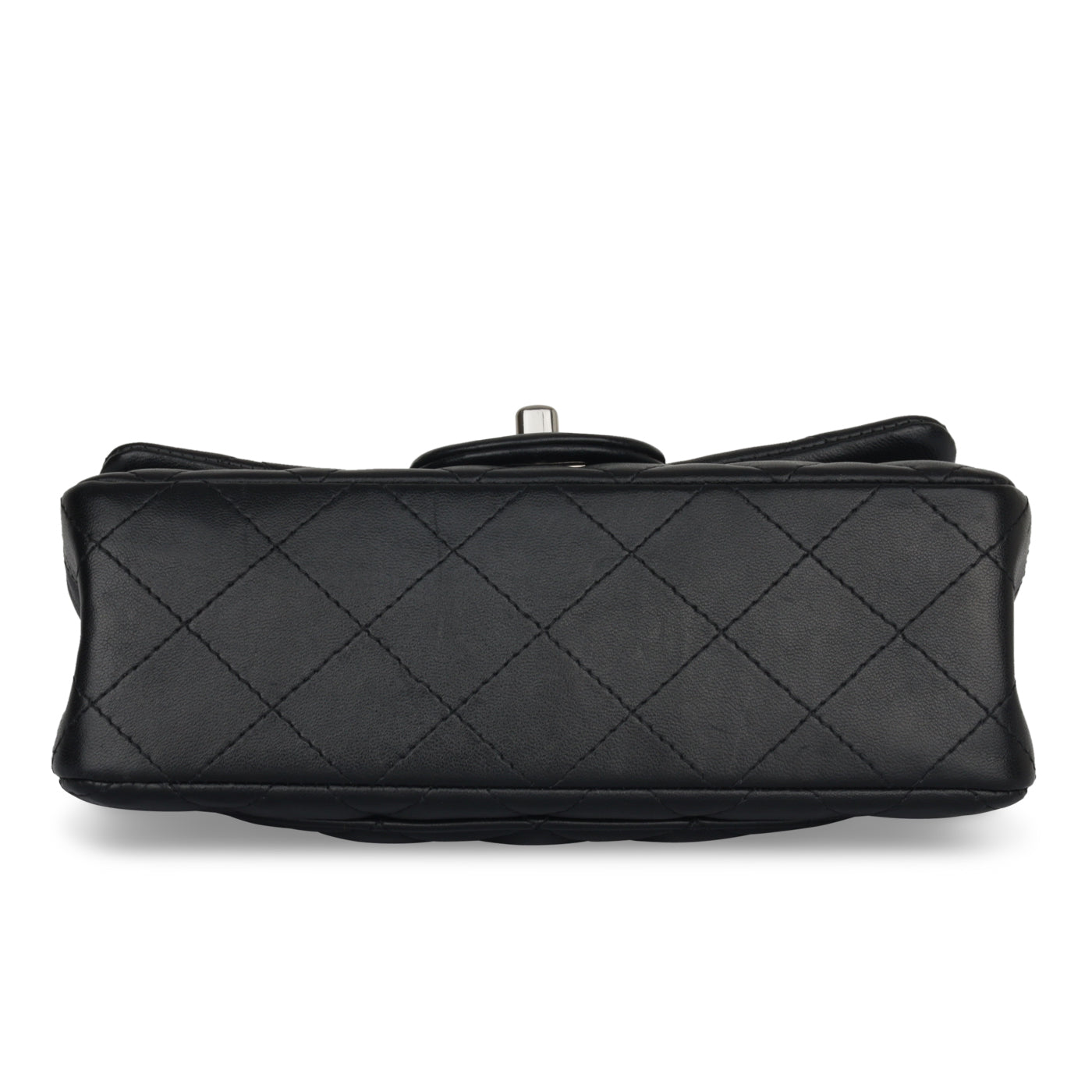 Chanel Classic Flap Lambskin Black Shoulder Bag Style 168