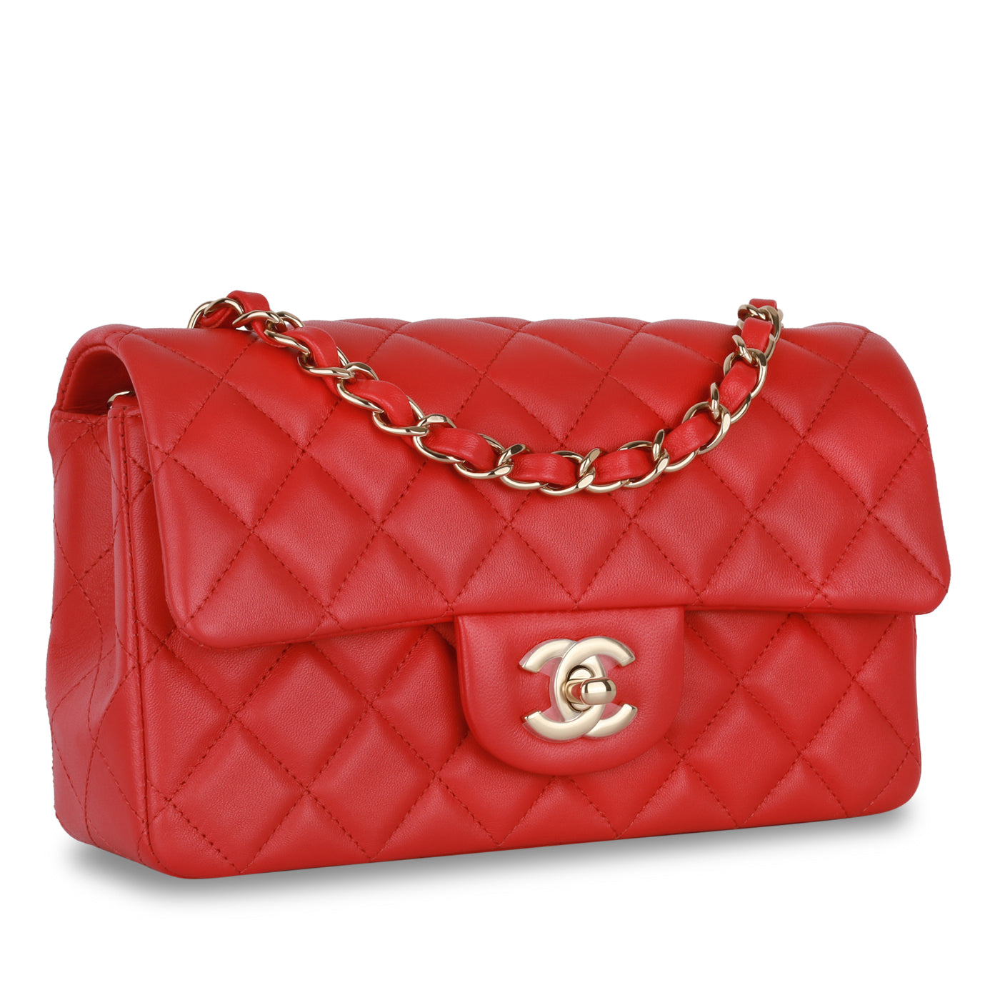 Chanel Classic Flap Lambskin Black Shoulder Bag Style 166