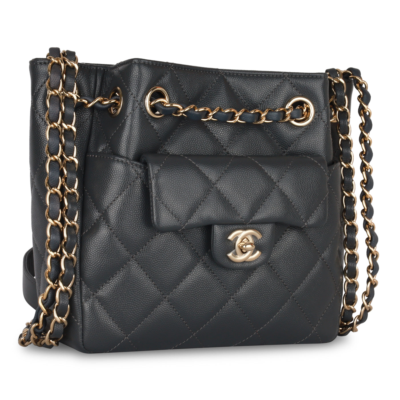 Chanel Gabrielle Caviar Black Shoulder Bag