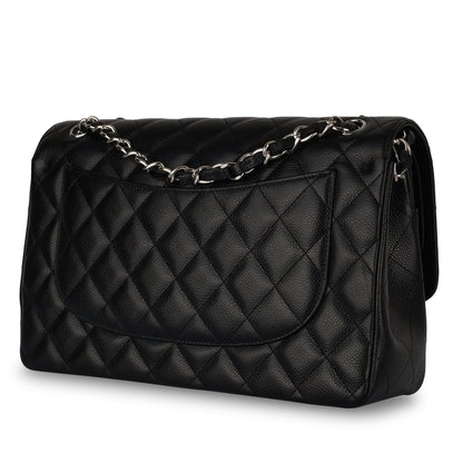 Chanel Classic Flap Lambskin Black Shoulder Bag Style 43