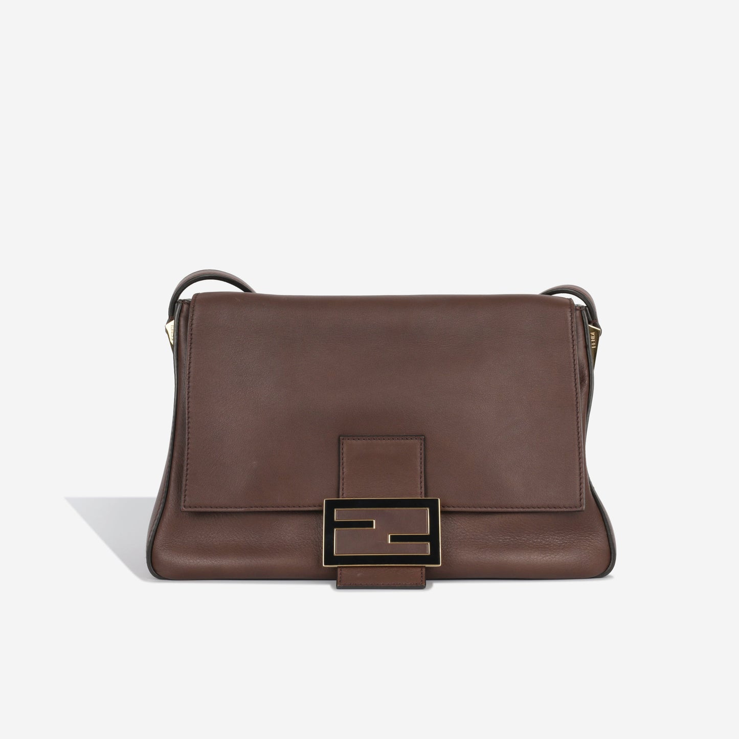 Fendi Baguette Calfskin Black Shoulder Bag