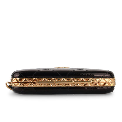 Chanel Patent Leather Black Handbag Patent Leather