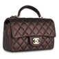 Chanel Classic Flap Lambskin Brown Shoulder Bag Style 6