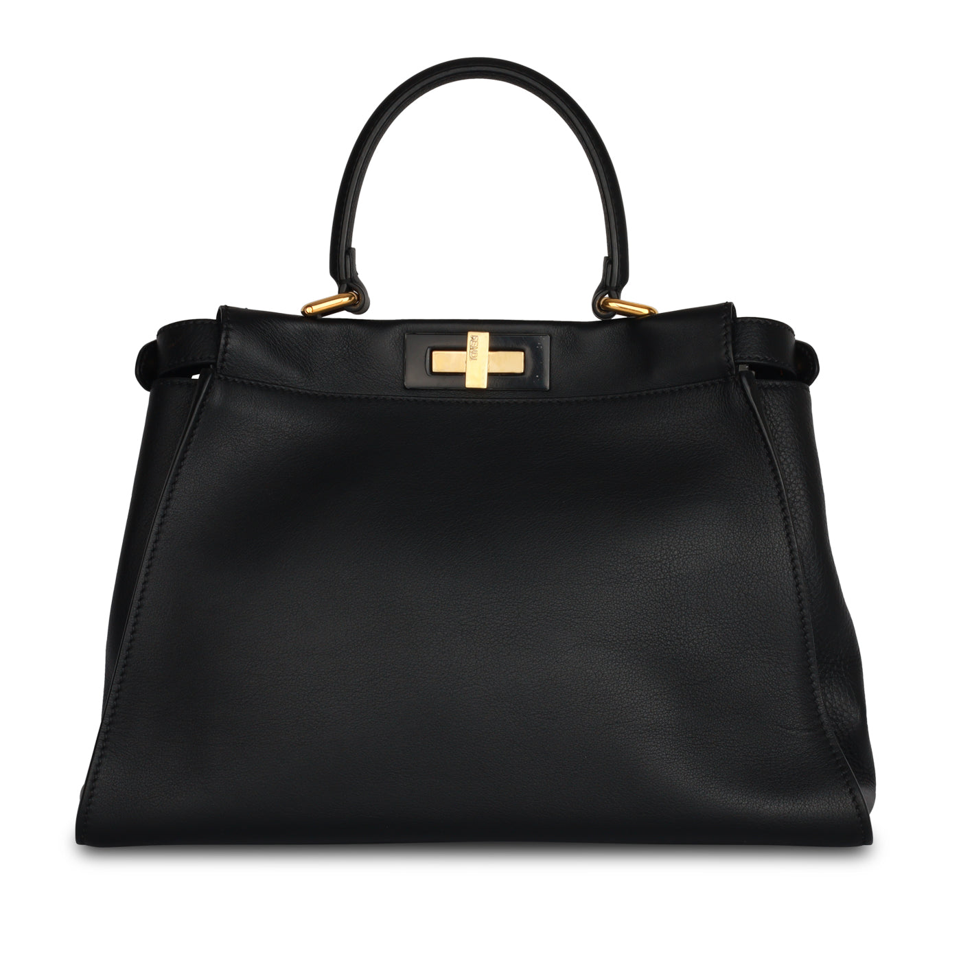 Fendi Peekaboo Leather Red Handbag Style 53