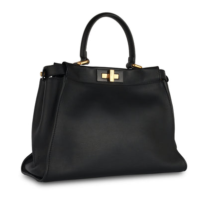 Fendi Peekaboo Leather Red Handbag Style 53