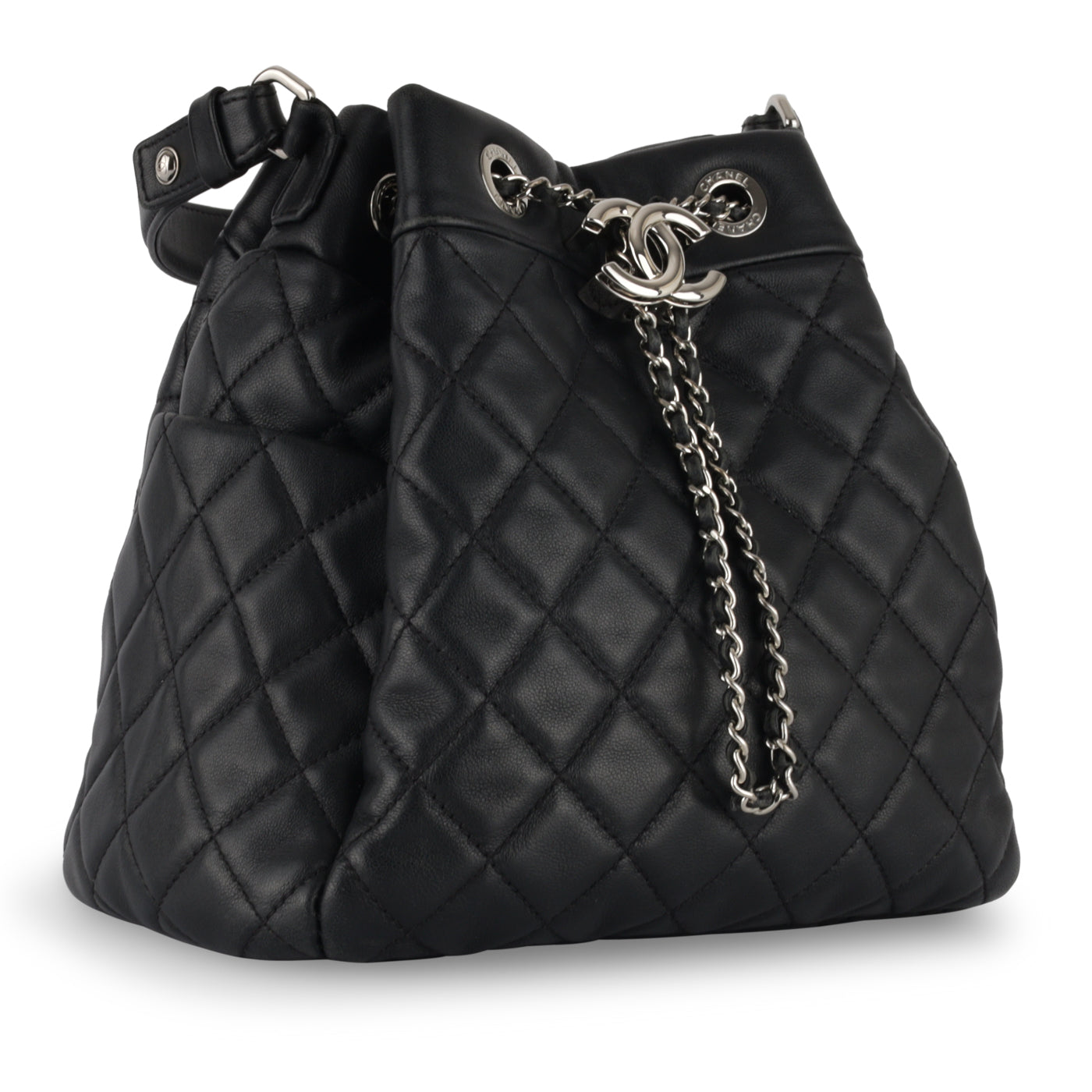 Chanel Luxury Lambskin Black Handbag Style 13