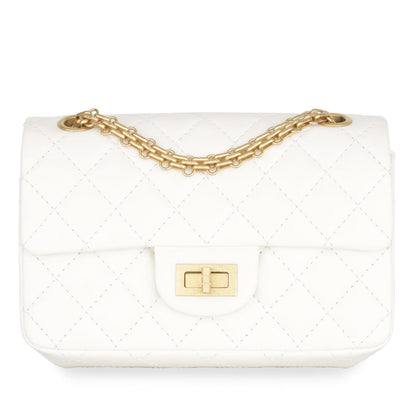 Chanel Classic Flap Calfskin Gold Shoulder Bag Calfskin