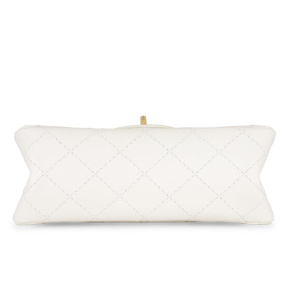 Chanel Classic Flap Calfskin Gold Shoulder Bag Calfskin