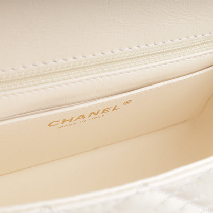 Chanel Classic Flap Calfskin Gold Shoulder Bag Calfskin