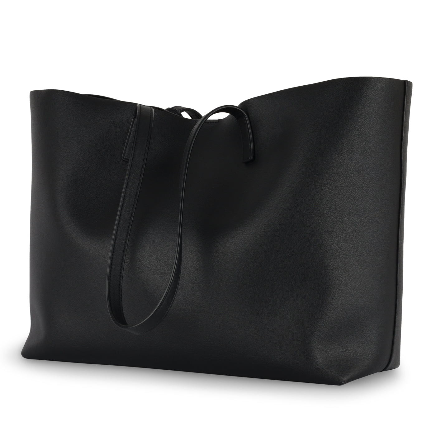 Saint Laurent Leather Black Tote Bag Style 8