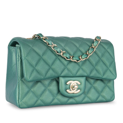 Chanel Classic Flap Lambskin Gold Shoulder Bag Style 68
