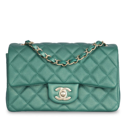 Chanel Classic Flap Lambskin Gold Shoulder Bag Style 68