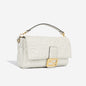 Fendi Baguette Leather White Shoulder Bag