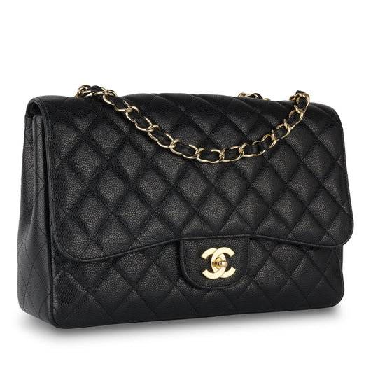 Chanel Classic Flap Lambskin Black Shoulder Bag Style 41